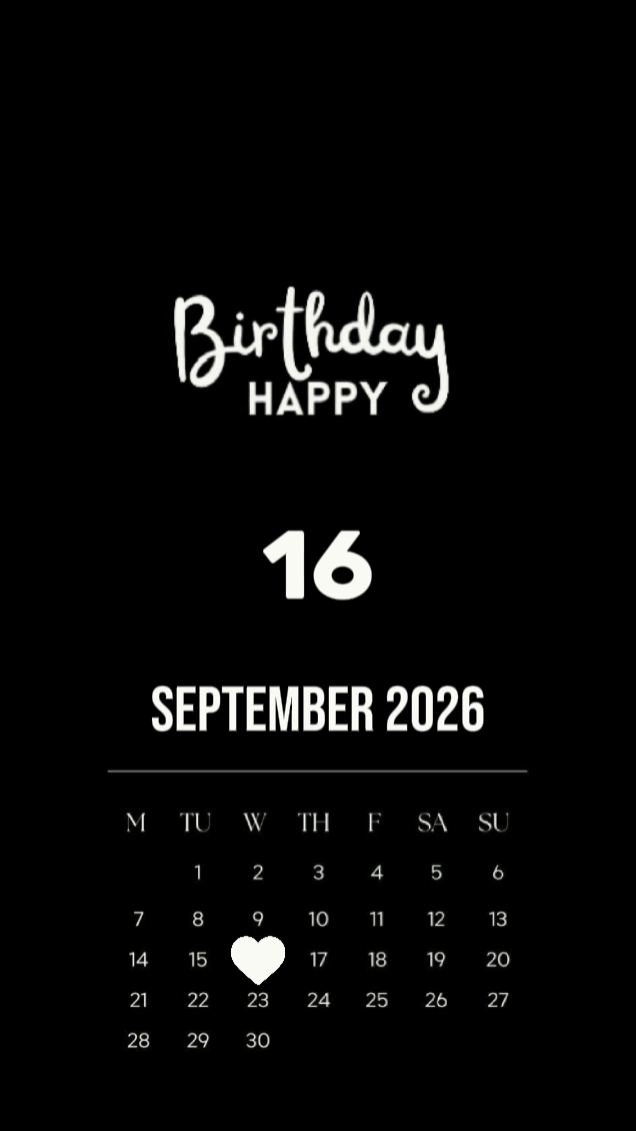 HBD 16 SEPTEMBER 
