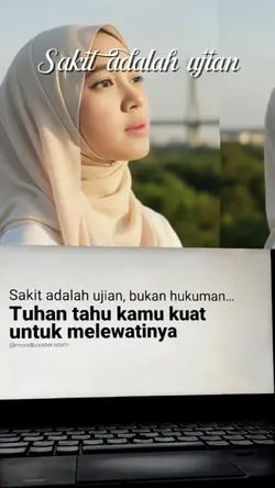 sakit adalah ujian
