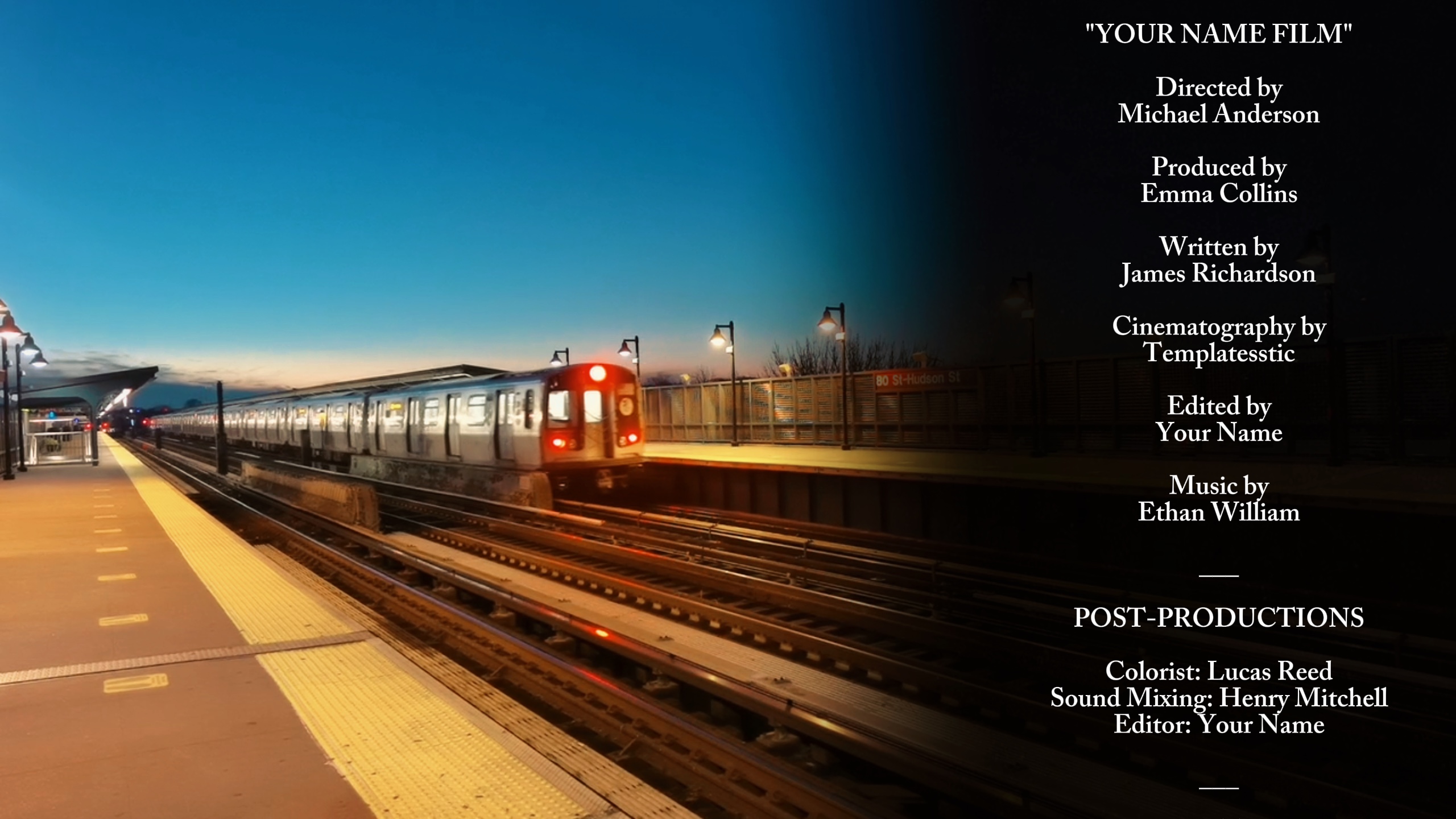 OUTRO CREDITS FILM