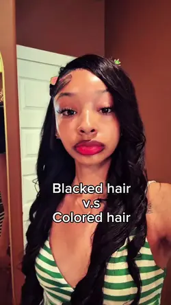 black hair v.s color
