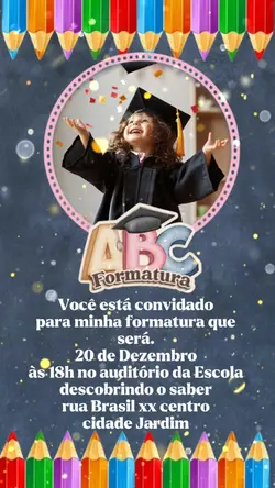 formatura infantil 