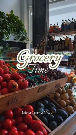 Its grocery time