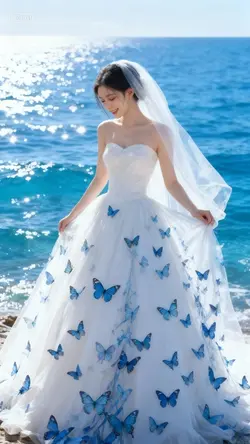 Mẫu đầm cô dâu AI