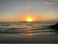 sunset filterr