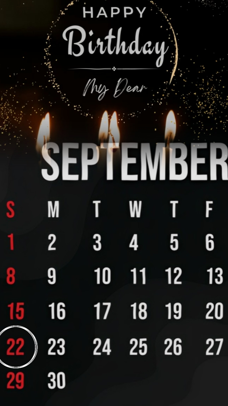 BIRTHDAY 22 SEP 2024