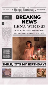 📰🎂 Einladung