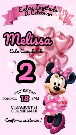 Invitacion Minnie M