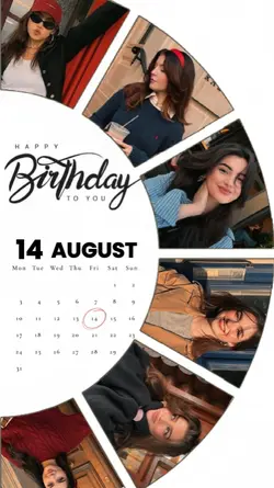 BIRTHDAY 14 AUGUST