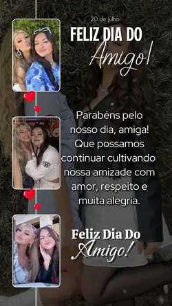 Feliz dia do amigo