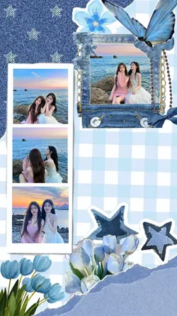 BLUE AESTHETIC FRAME