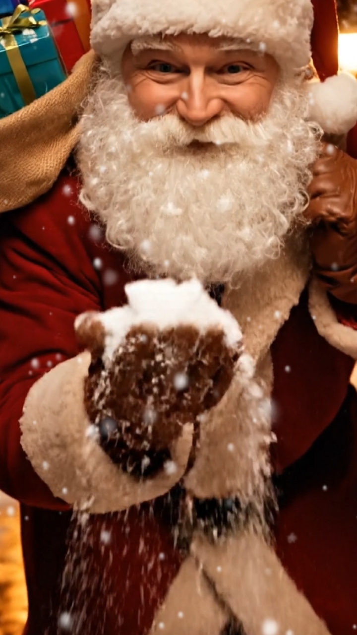 neige magique de Noël
