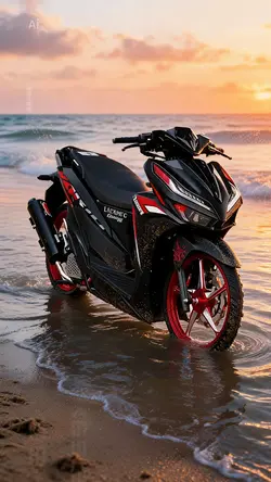 Motor on a Beach Ai