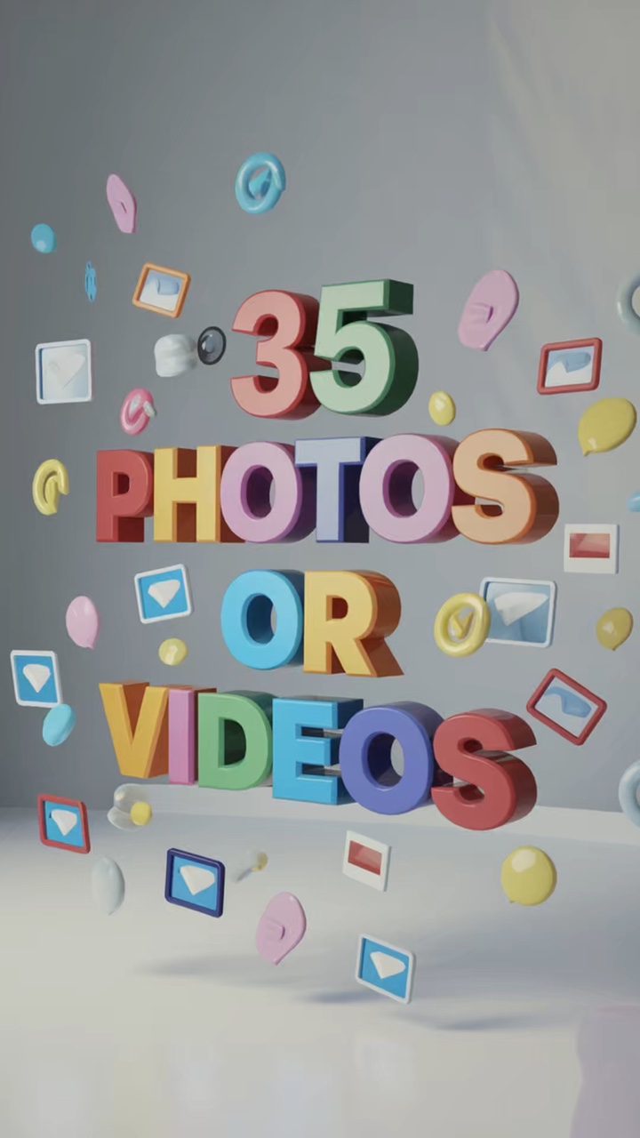 35 fotos o videos