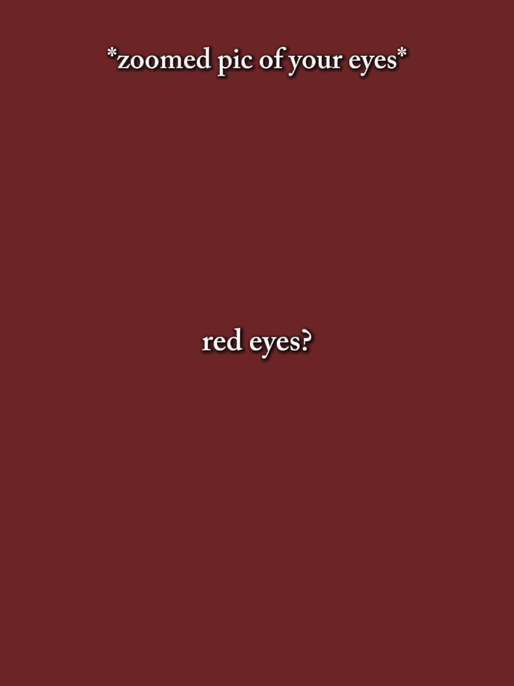 Yeux rouges
