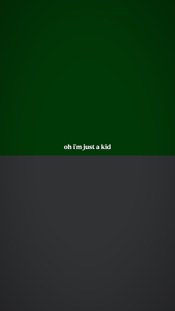 oh aku hanya seorang anak kecil