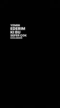 Tek başıma kaldım.