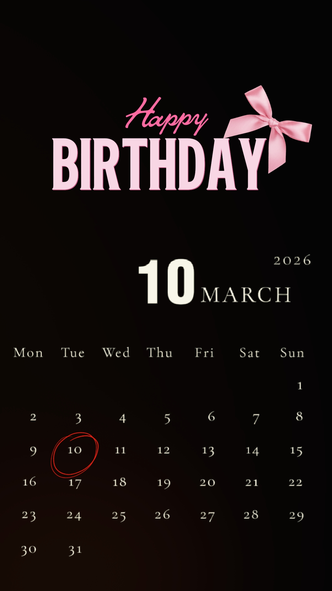 Cumpleaños del 10 de marzo 