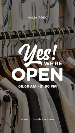 stoey : we are open