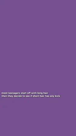 short --> long hair