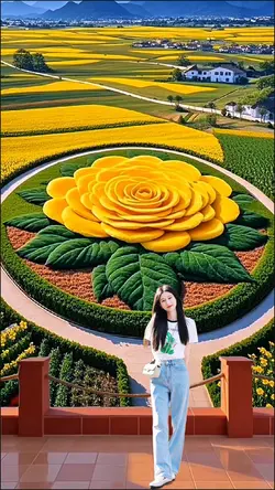 Among the flowers
