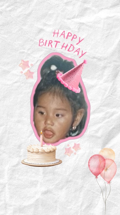 Cute pink bday