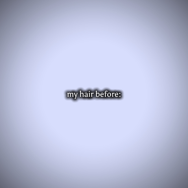 les cheveux avant / maintenant