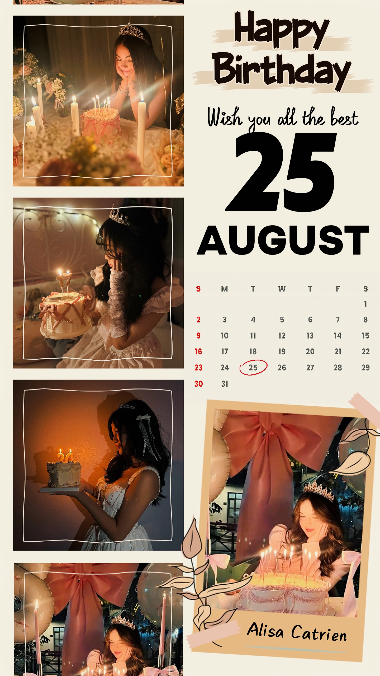 HBD 25 AUGUST 2026
