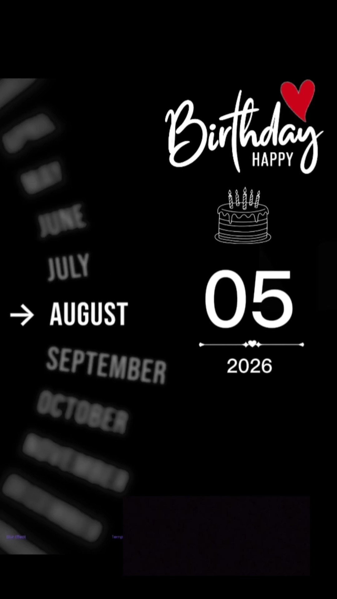 Birthday 05 August 