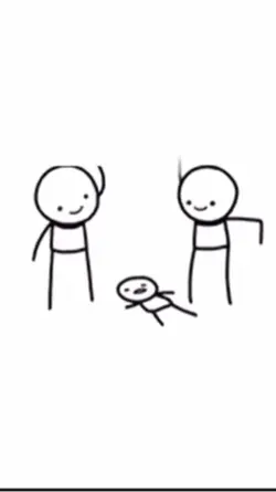 Stick figure bully😭 