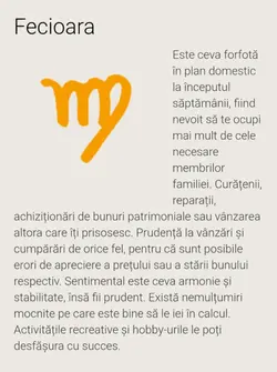 #Fecioara#7-13 Iulie