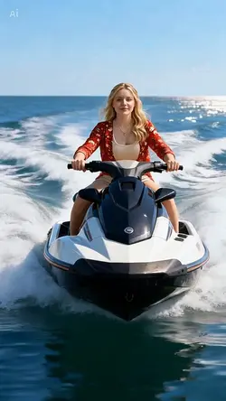 Riding Jet Ski