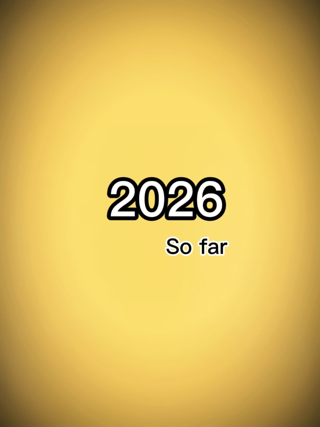 2026 so far 