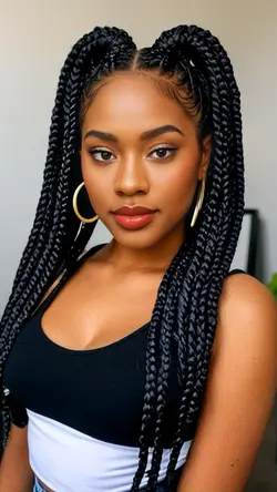 BOX BRAIDS HAIRSTYLE