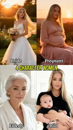 4 character woman