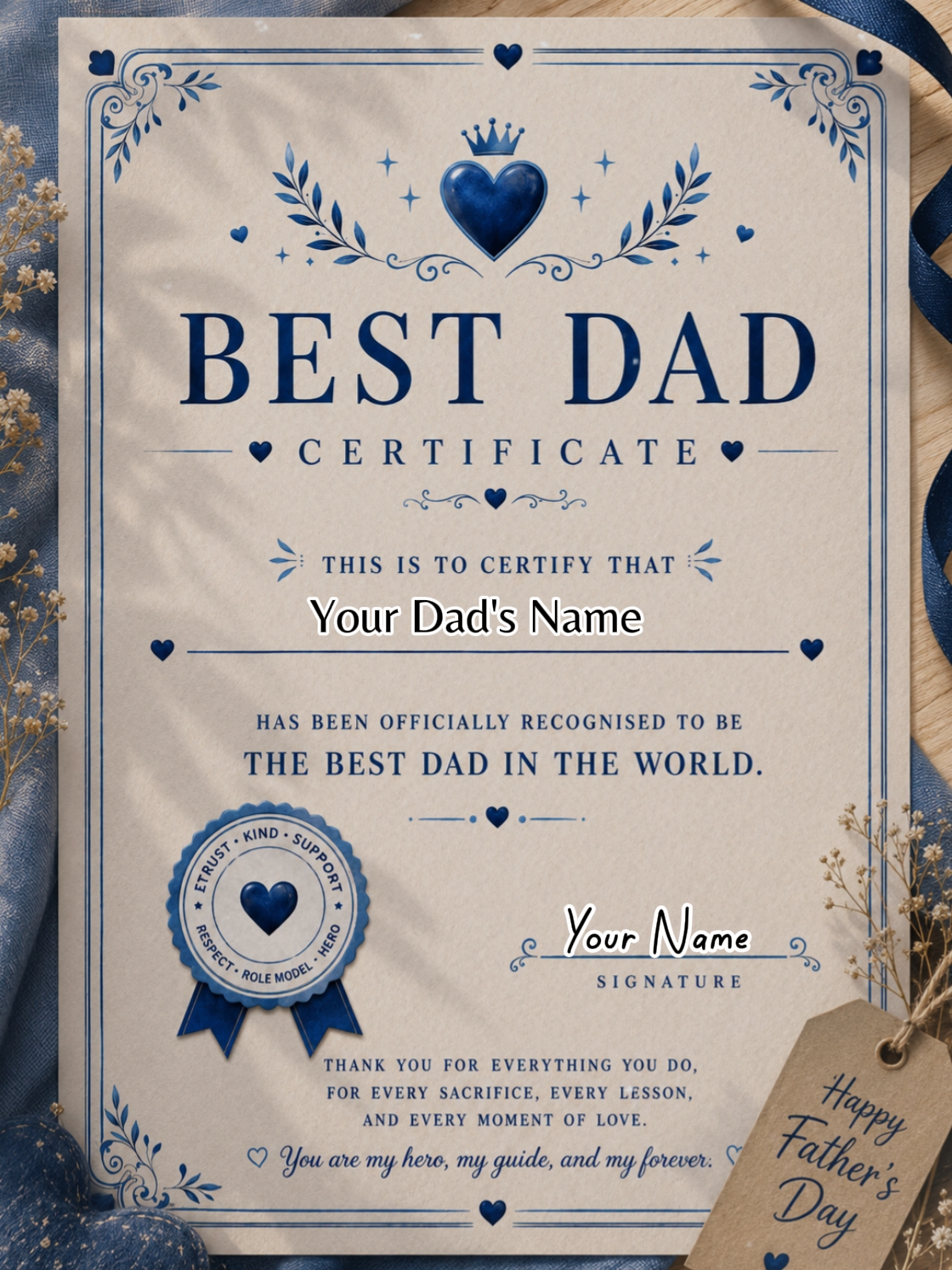 Certificado do pai