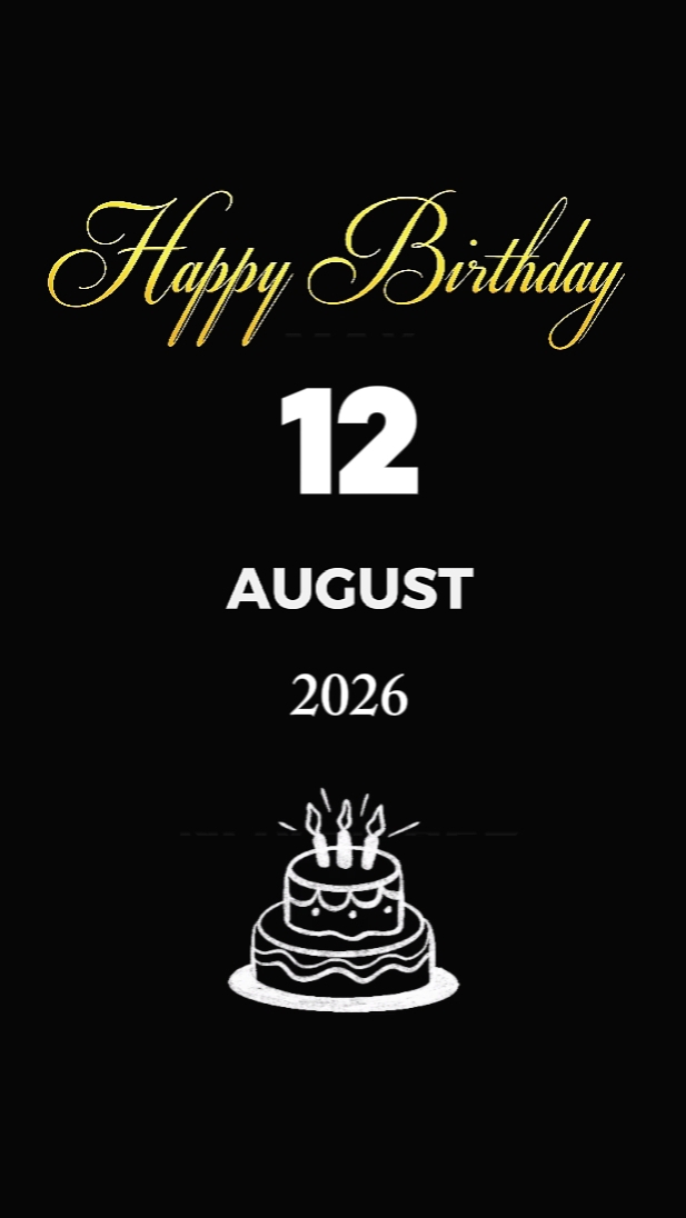 HBDY BABY 12 AUGUST