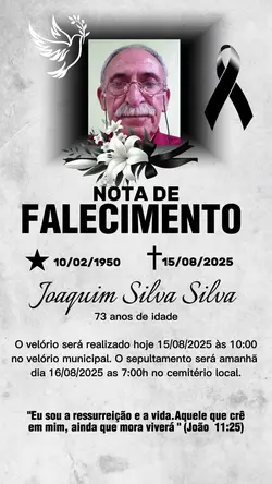 Nota de falecimento 