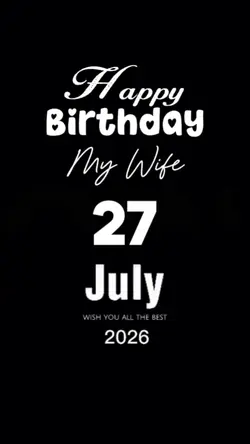 HBD My Wife 27 July