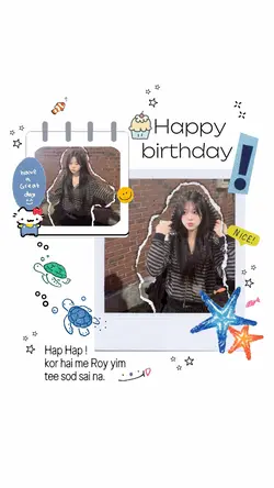 birthday Polaroid 