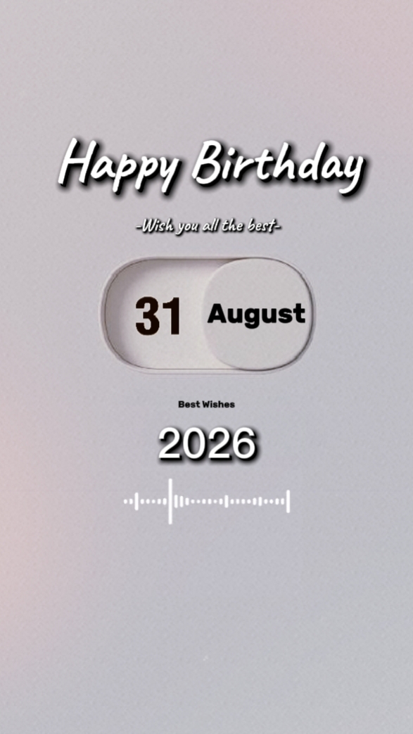 Hbd 31 de agosto