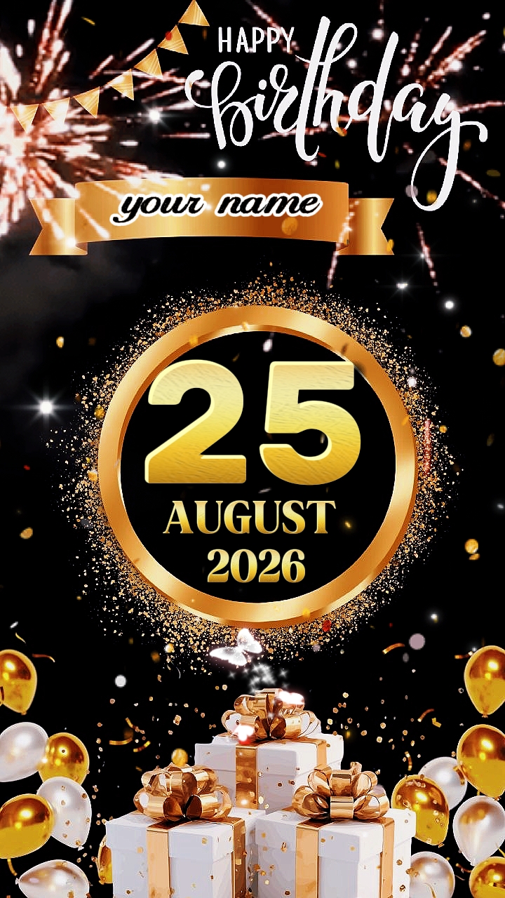 HBD 25 August 2026