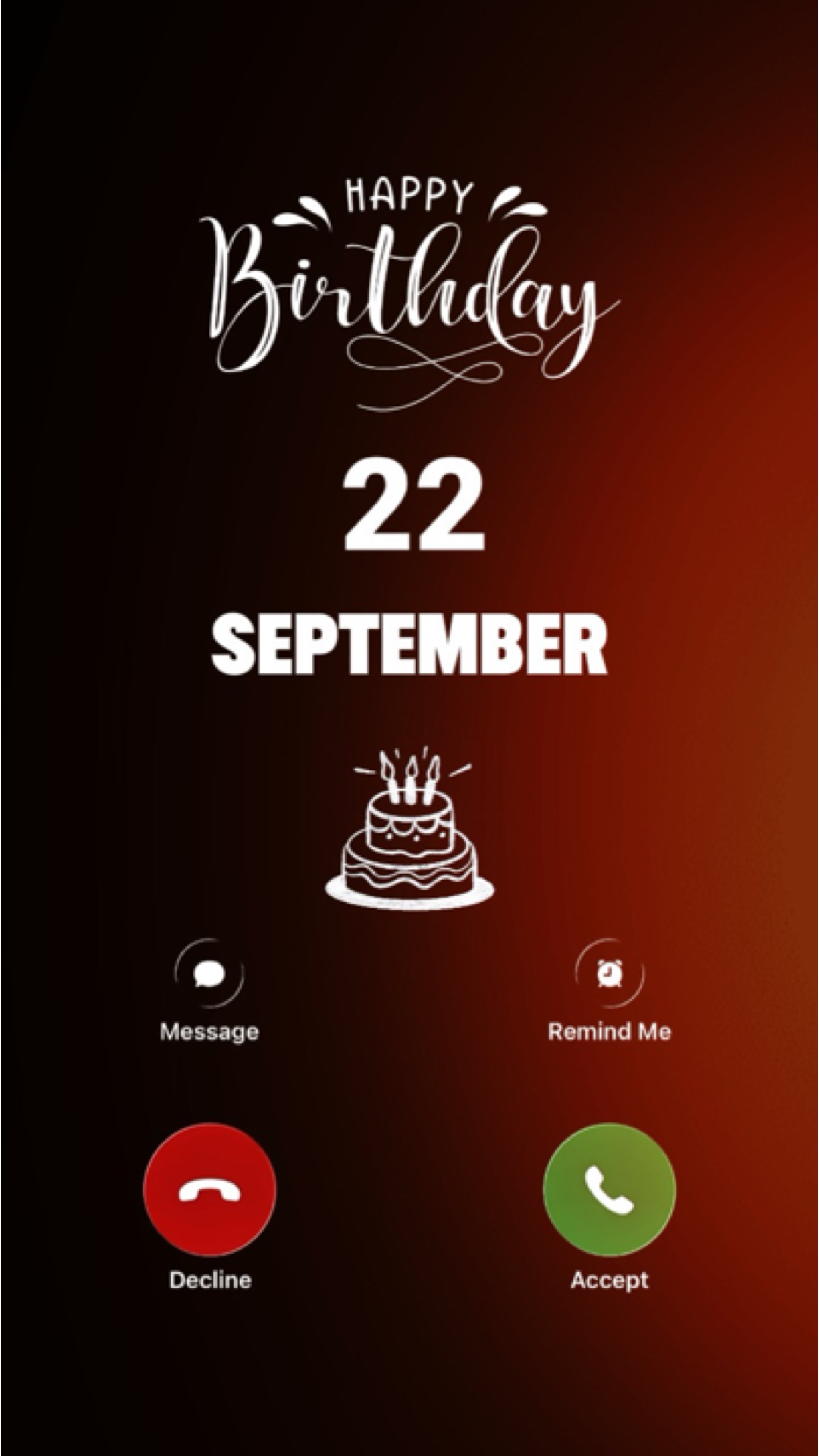 BIRTHDAY 22SEPTEMBER