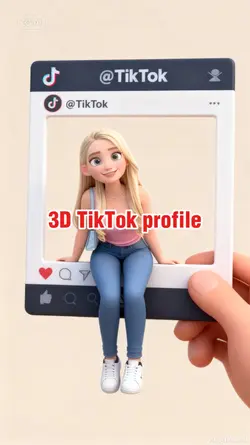 3D TikTok profile