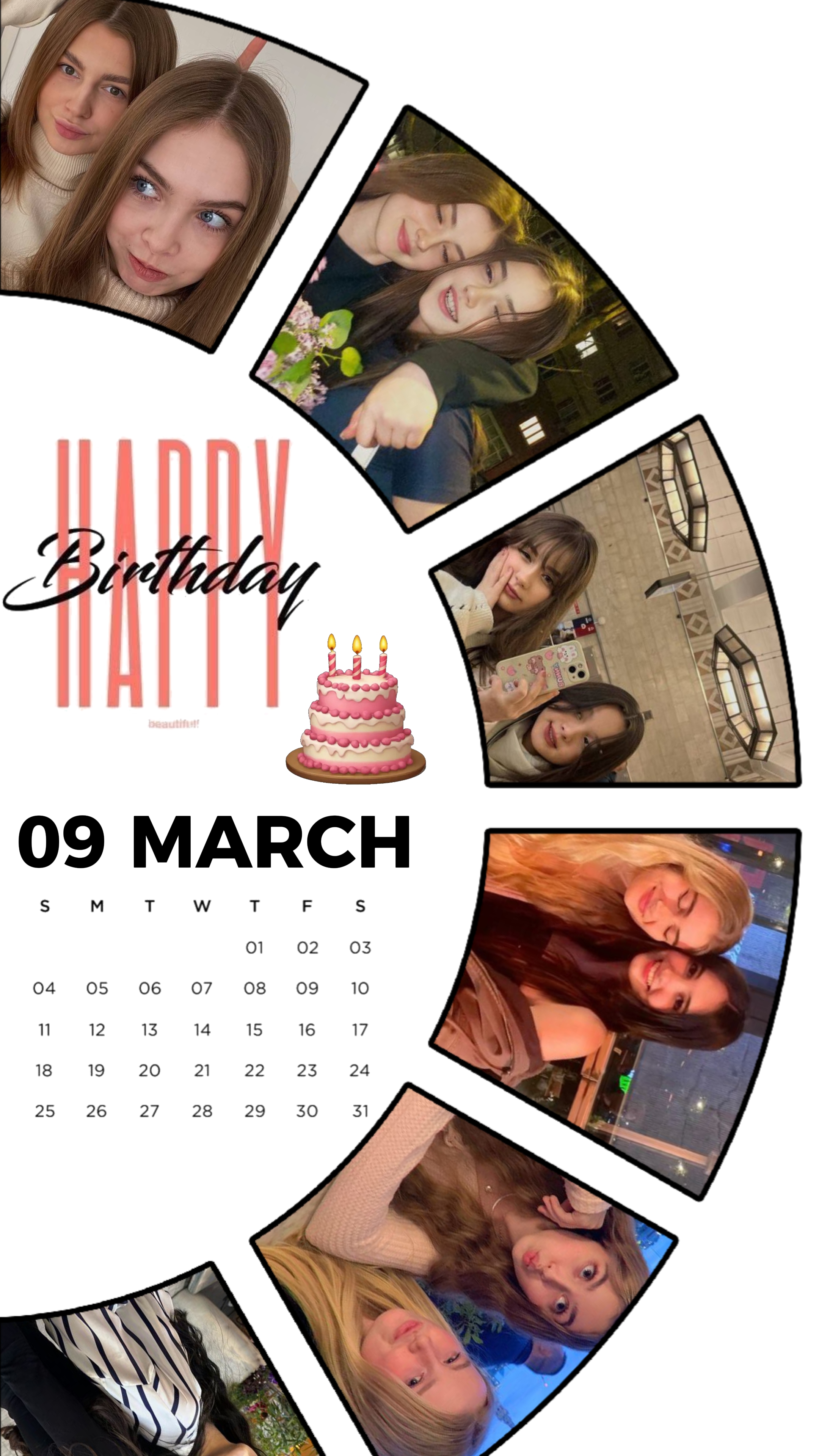 Feliz cumpleaños 09 de marzo de 2026