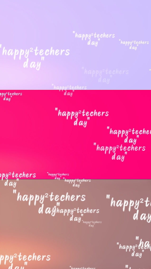 Feliz dia dos professores