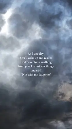 Not with my daughter