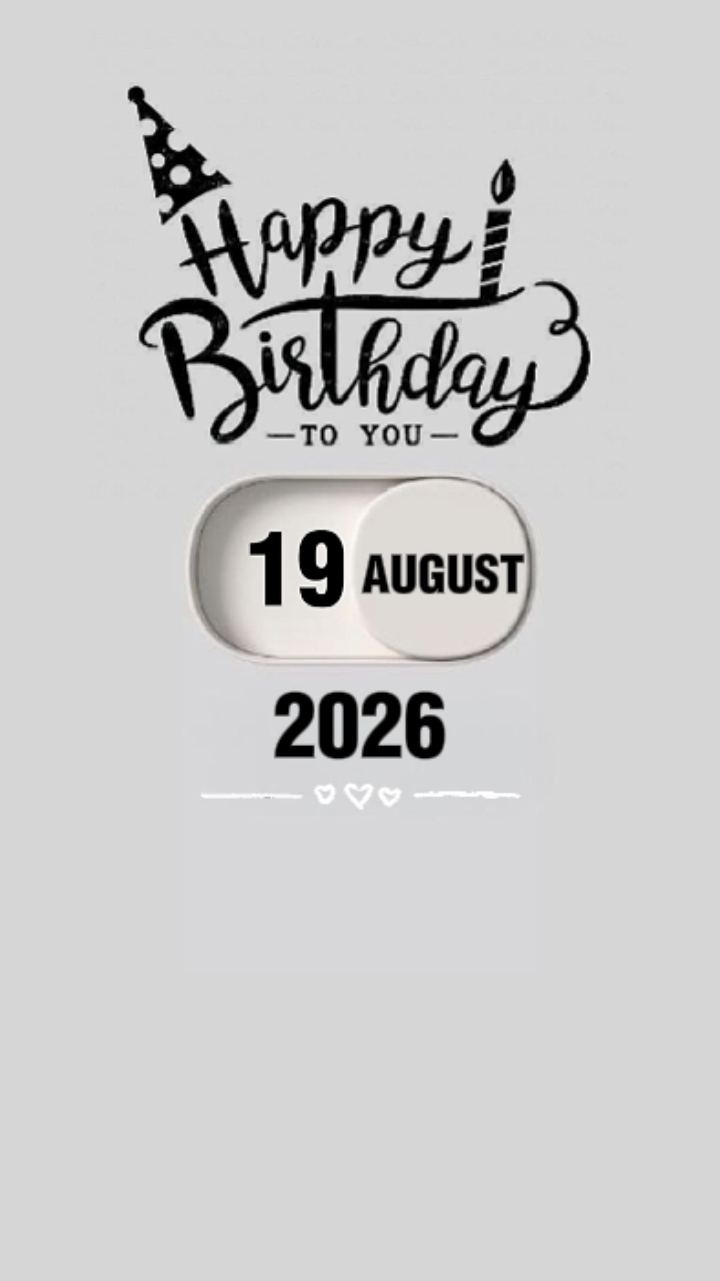 ANNIVERSAIRE LE 19 AOÛT 