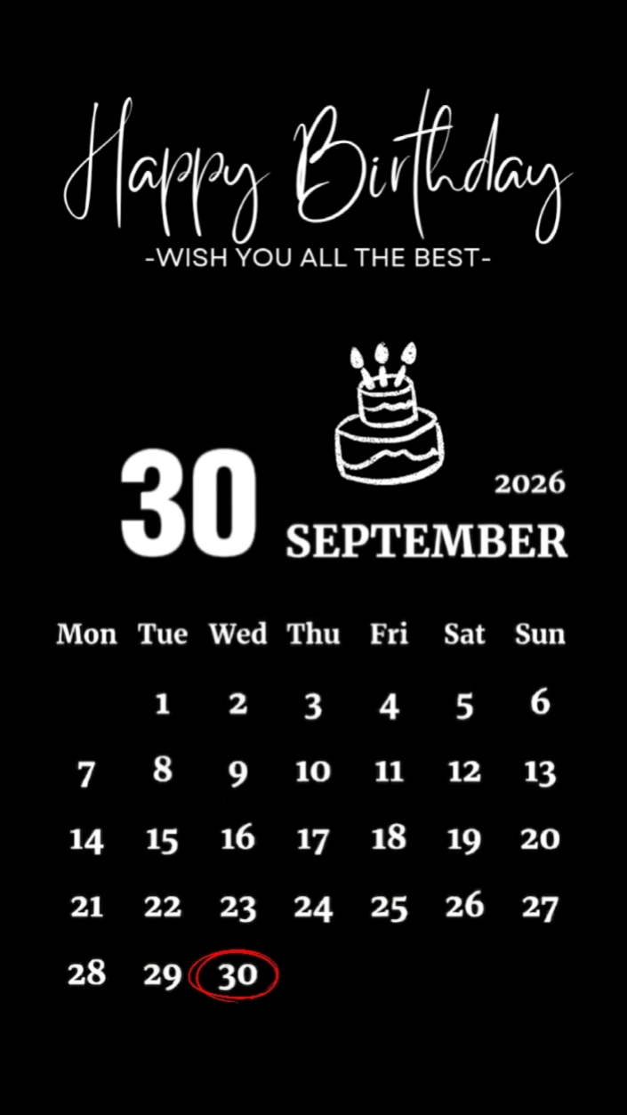 Birthday 30September
