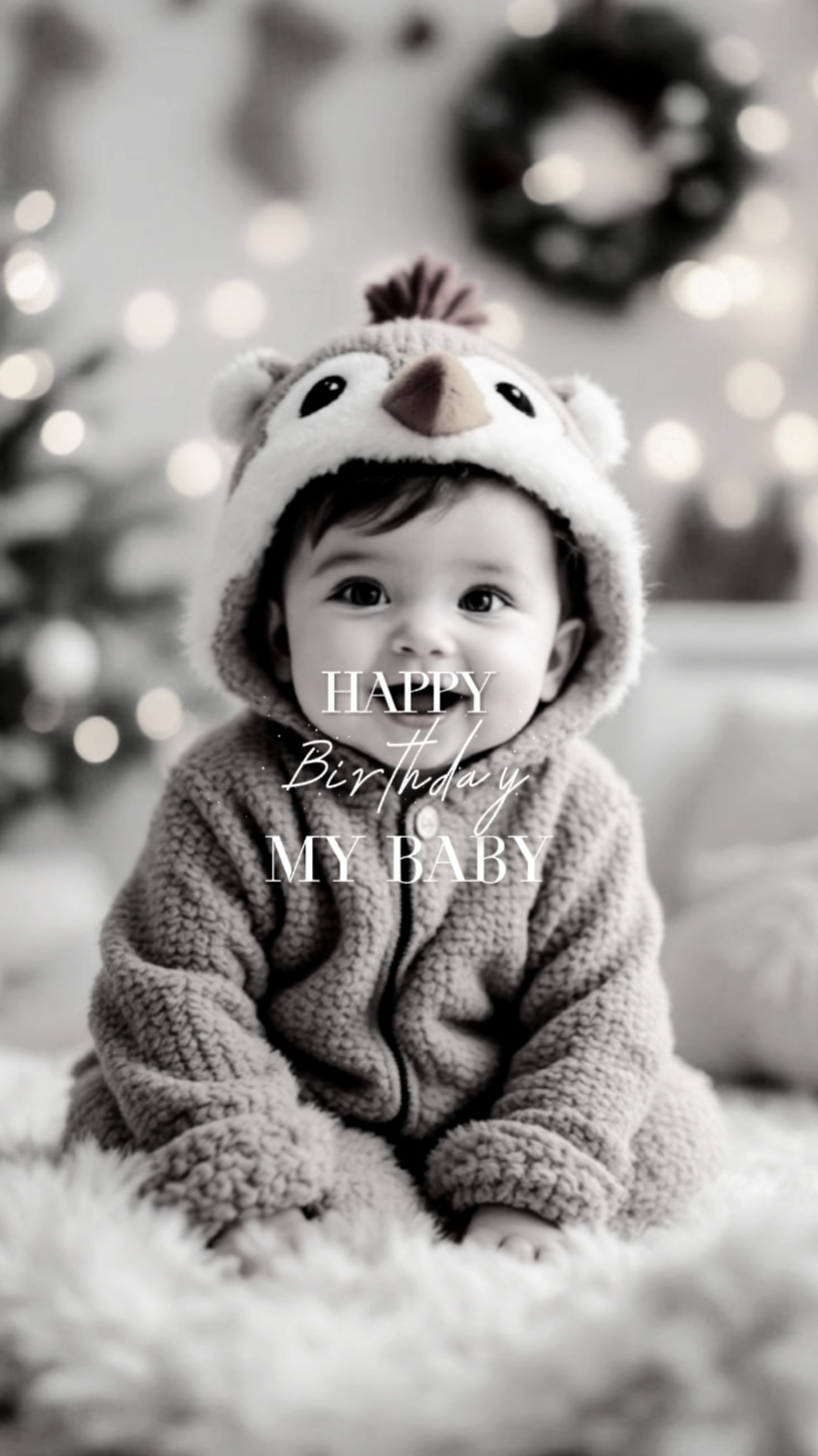 Photo de bébé d'anniversaire