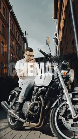 Cinematic motorcycle